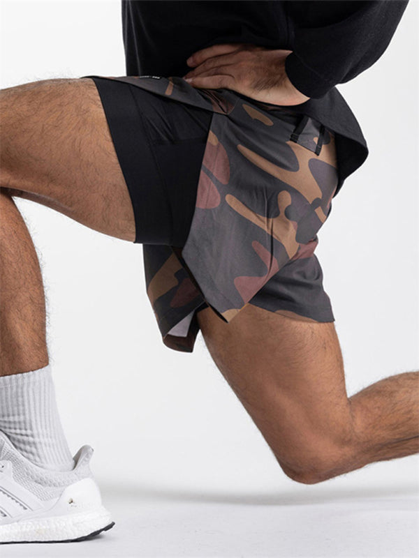 Men's Tide Quick-drying double-layer Sports Shorts