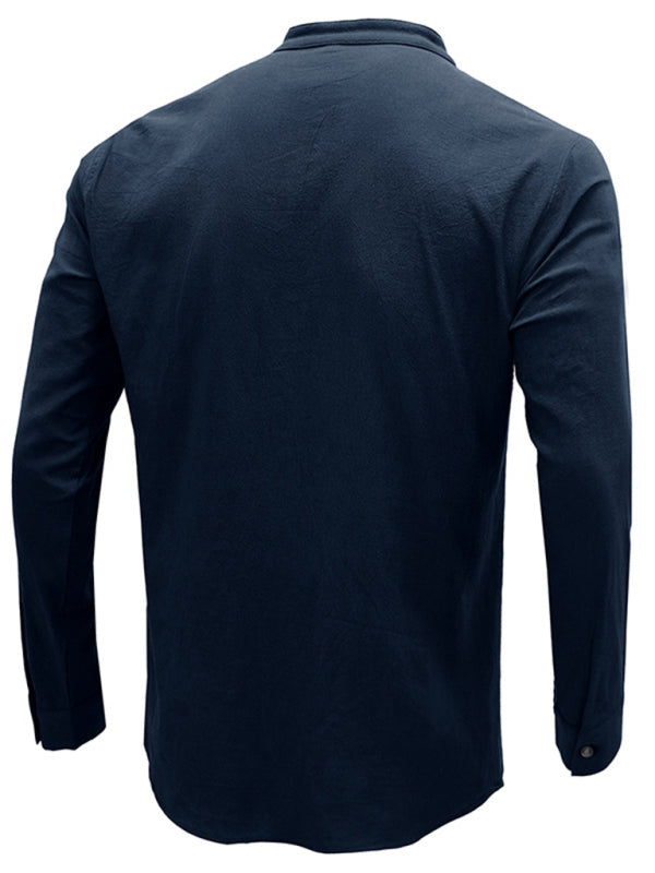 Men's Defender Performance Long Sleeve Henley Shirt