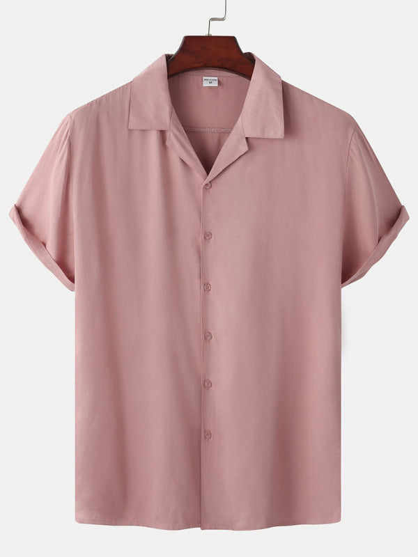 Men's Button Short-sleeved Shirt