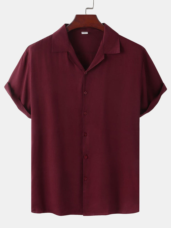 Men's Button Short-sleeved Shirt