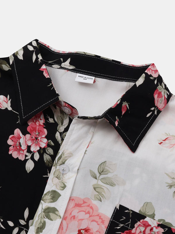 Men's Digital Print Cotton Polo Shirt