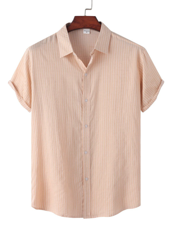 Men's Plaid Print Button-Up Shirt