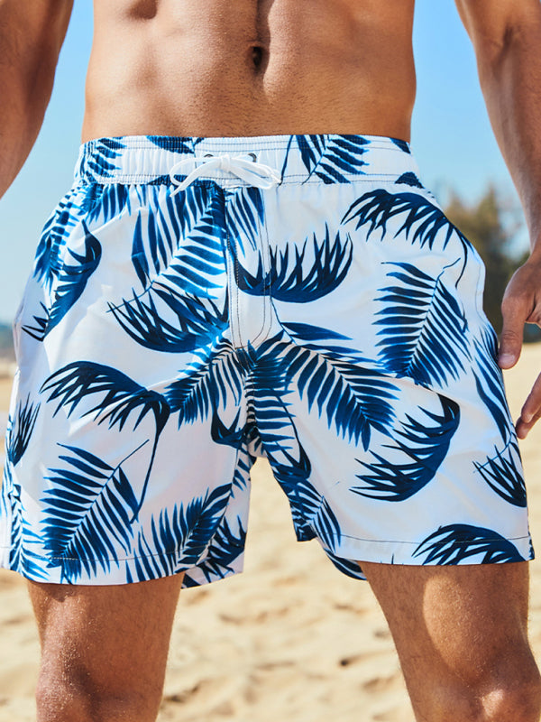 Men's Wonderland Floral Print Beach Shorts