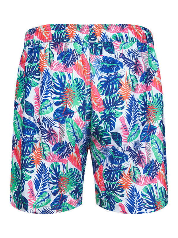 Men's Wonderland Floral Print Beach Shorts