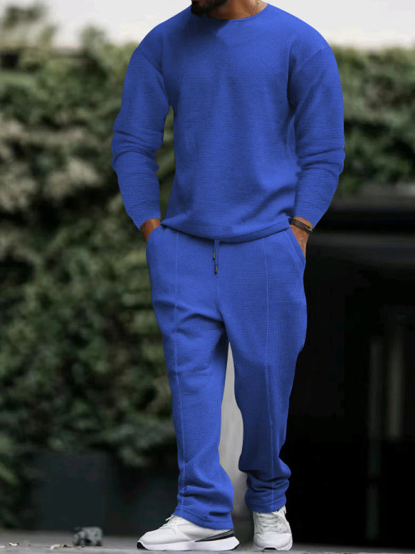 Men's long-sleeved trousers round-neck Casual Set