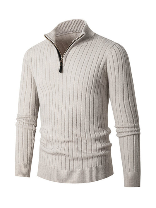 Men's Round neck stretch knitted Sweater
