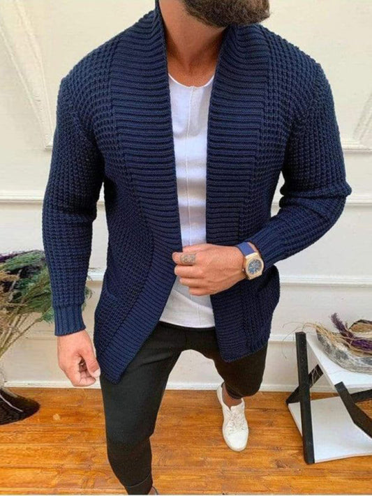Men's new loose casual knitted Cardigan