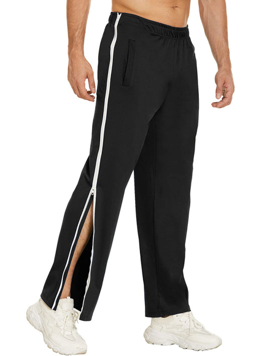 Men's Trendy sports side zipper loose Sweatpants
