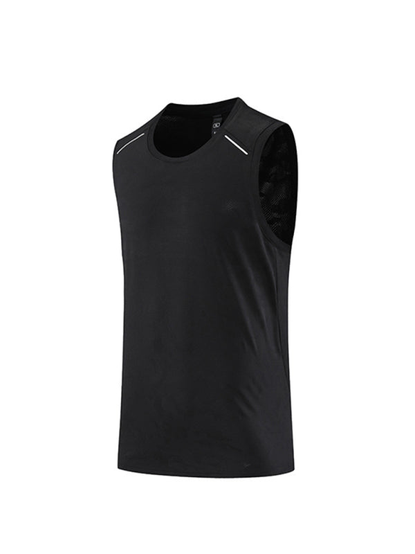 Men's Loose round neck breathable and quick-drying running Sports Activewear Vest