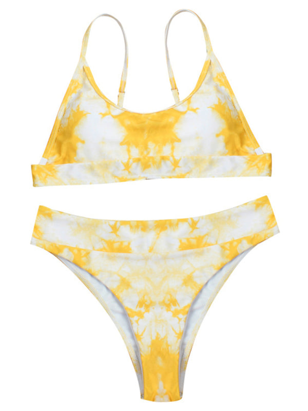 Women's Two-Piece Swimsuit Tie-dye gradient push-up bikini