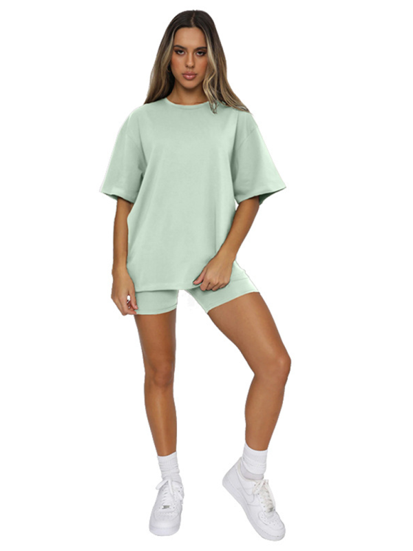 Women's Casual short-sleeved and shorts Two-piece sets