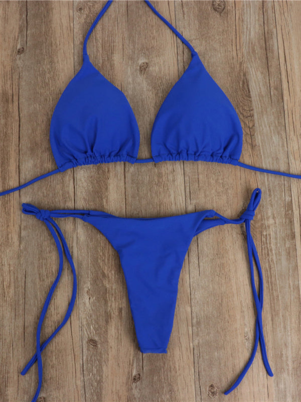 Women's Strap Three-point Bikini Set