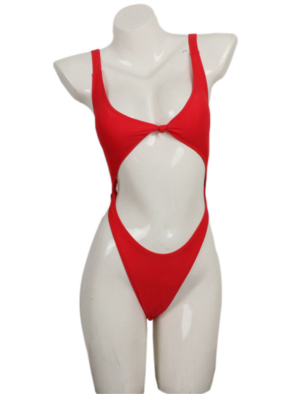 Women's Twisted Cutout One-Piece Swimsuit