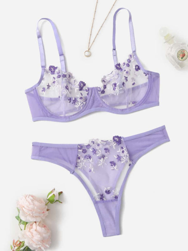 Women's Floral lingerie set