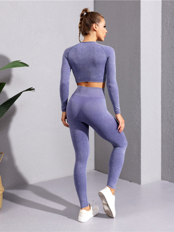 Women's fitness long-sleeved yoga long-sleeved zipper Jacket