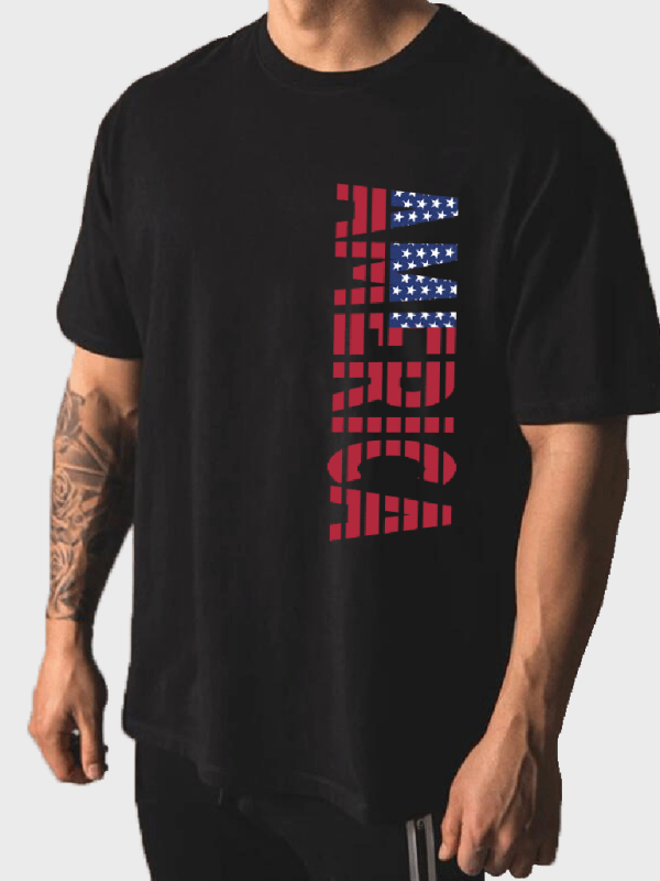 Men's Knit USA Independence Day Short Sleeve T-Shirt