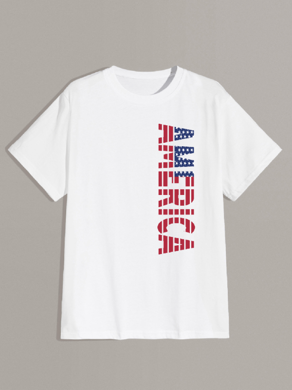 Men's Knit USA Independence Day Short Sleeve T-Shirt