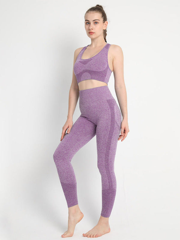 Women's Seamless Dotted Yoga, workout Fitness Set